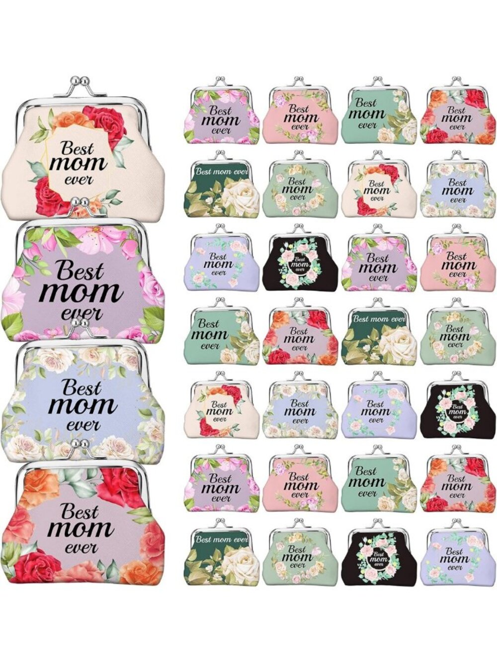30 Pack Lock Coin Purses - Perfect Gift for Moms, Stylish & Functional!